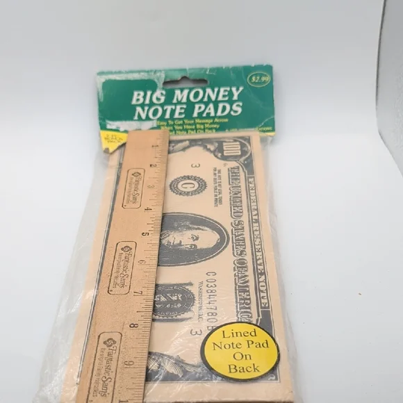 Vintage Big Money Note Pads 1995 - Picture 2 of 3